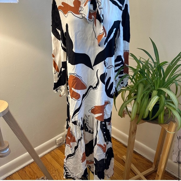 NWT ZARA • 50% OFF • Gorgeous Zara Printed Midi Dress • Size S/XS - Picture 14 of 15